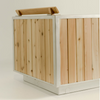 aluminum lined wood fired hot tub