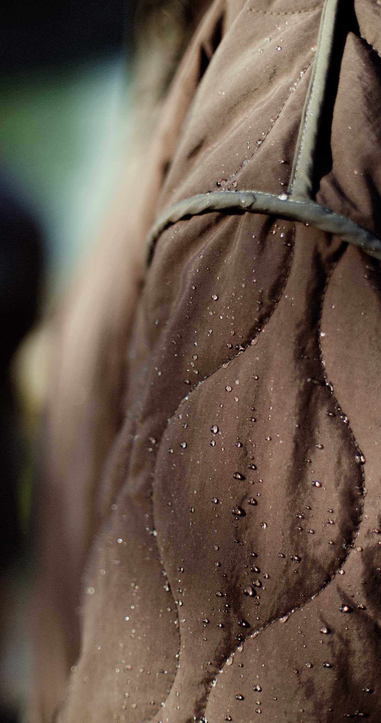 quilted robe for outdoors