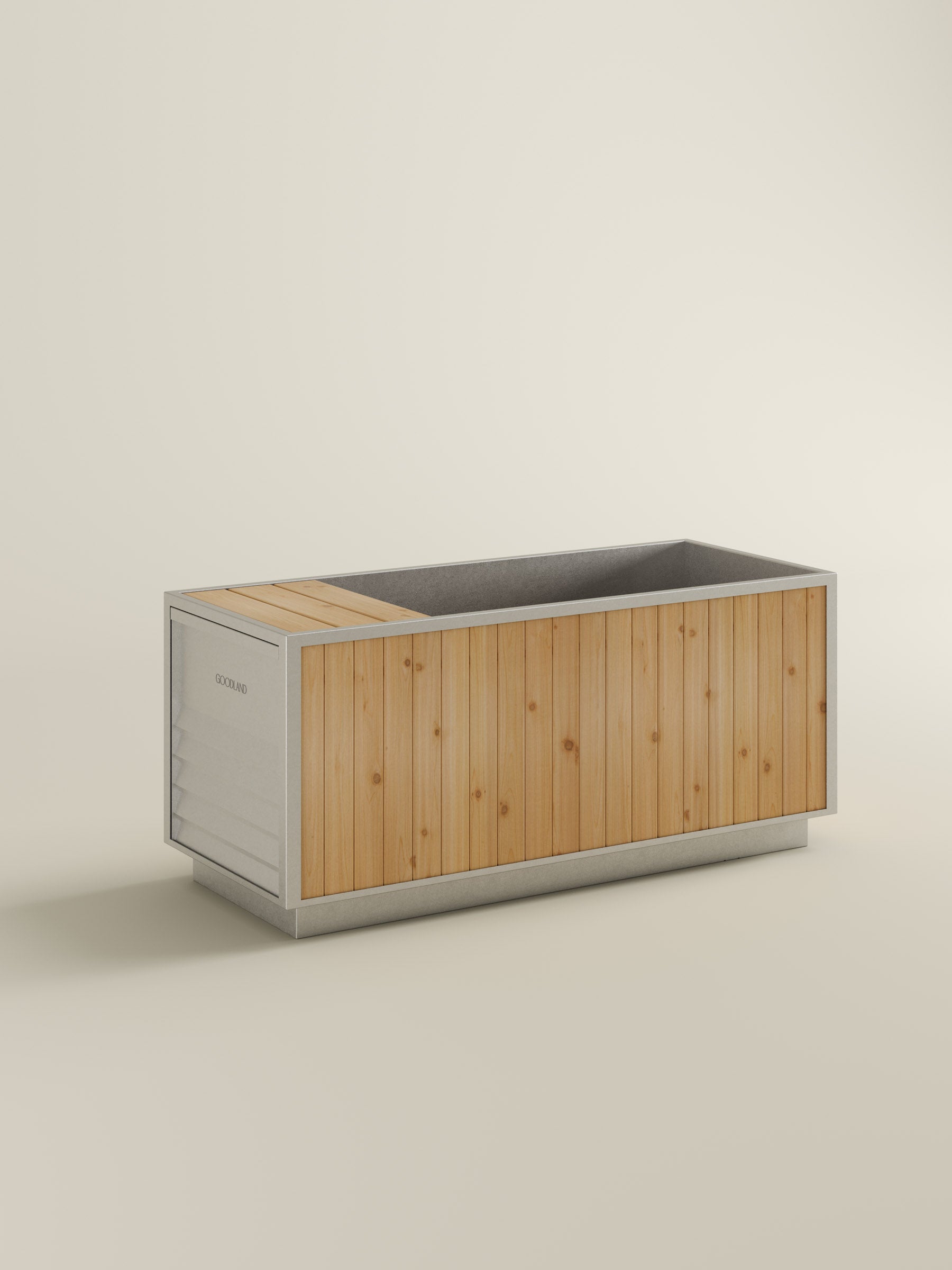 cold plunge with chiller and cedar exterior