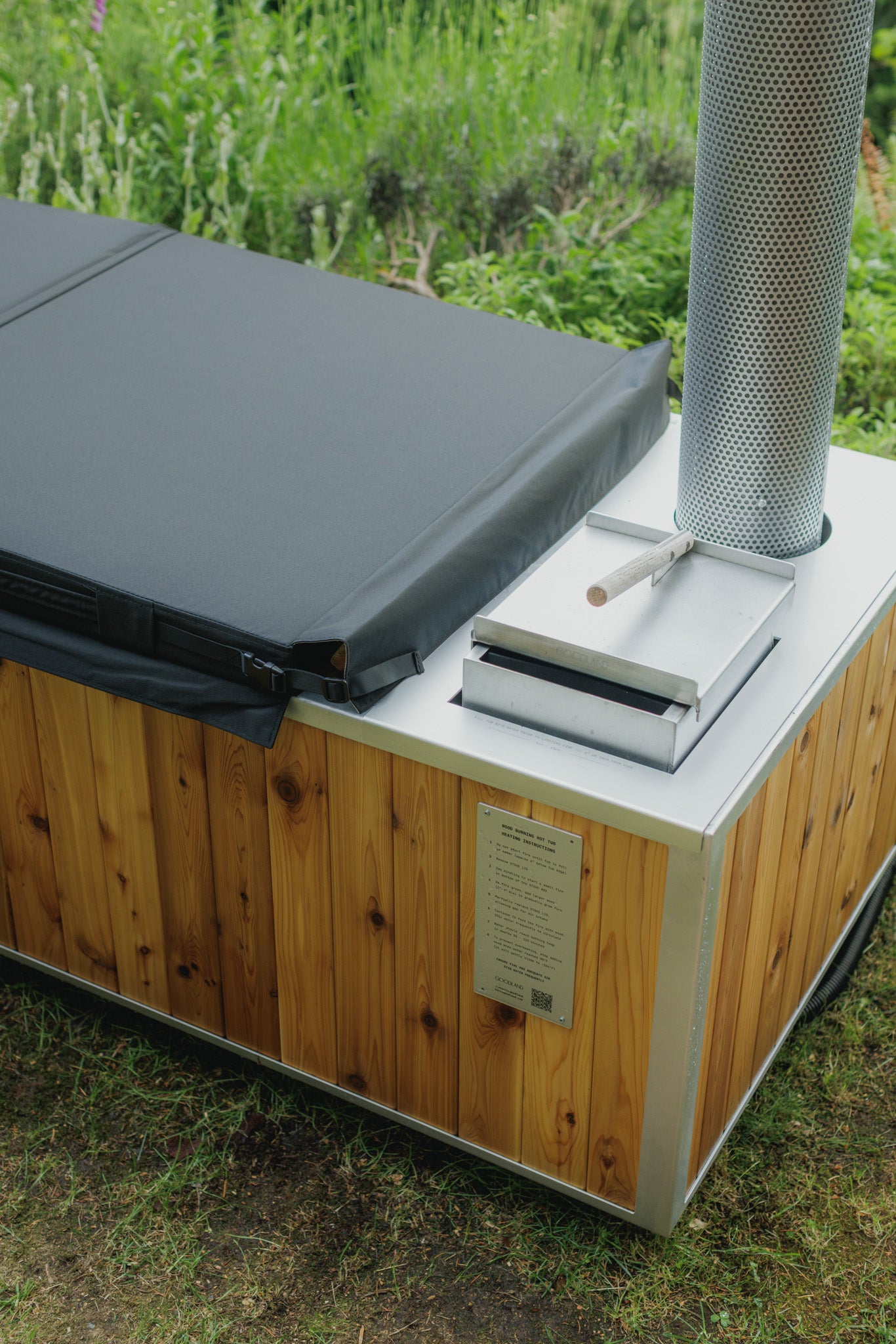 Insulated Cover for Wood Burning Hot Tub