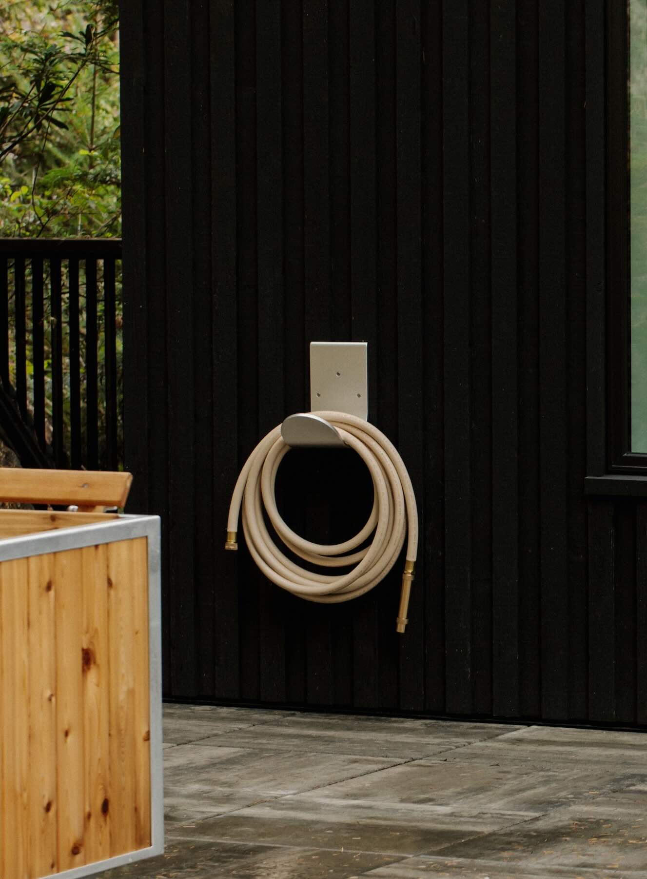 beige garden hose