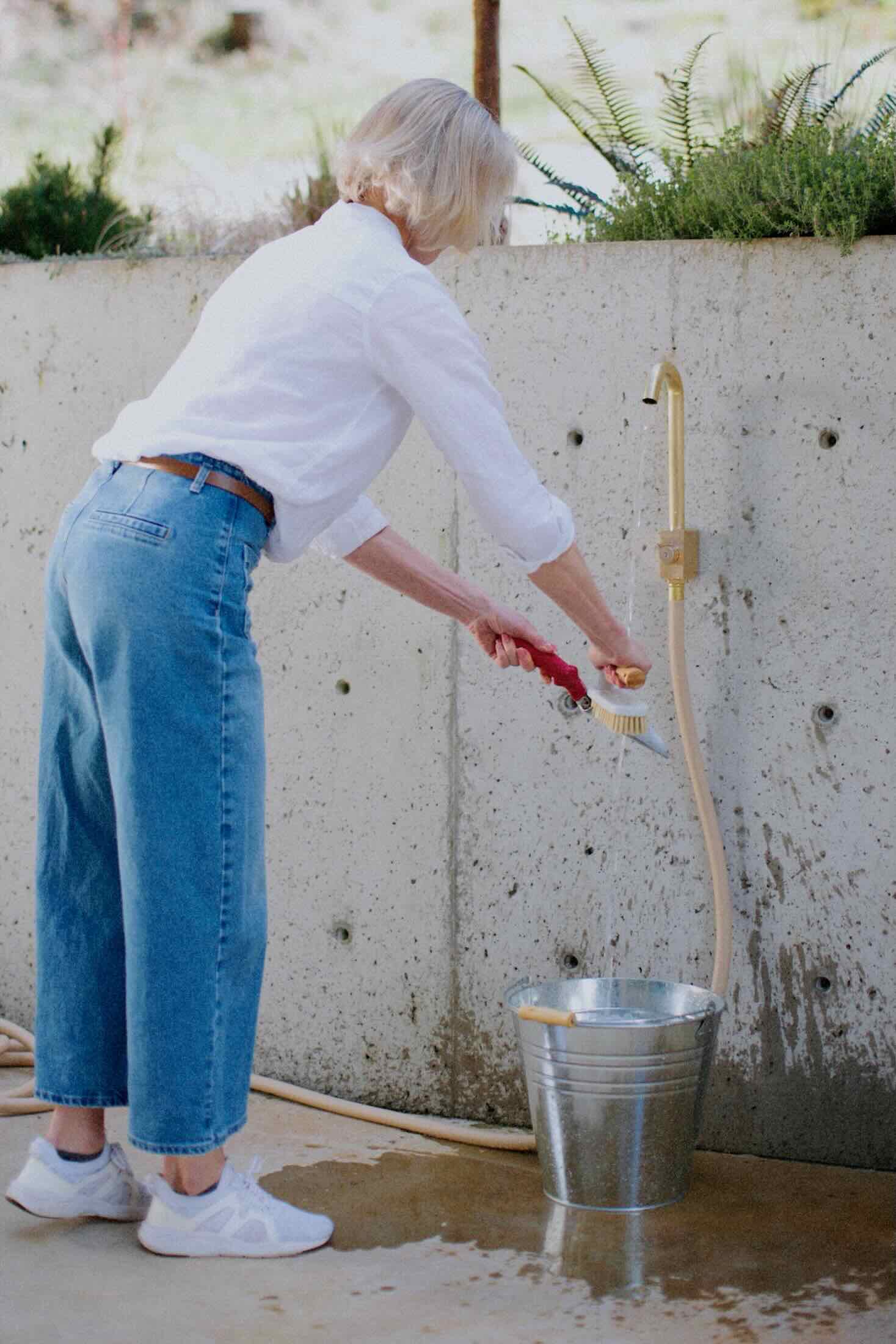 50 ft garden hose and outdoor faucet