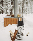 all season way to split kindling and firewood with a wedge