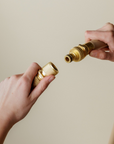 Brass quick connect for garden hose