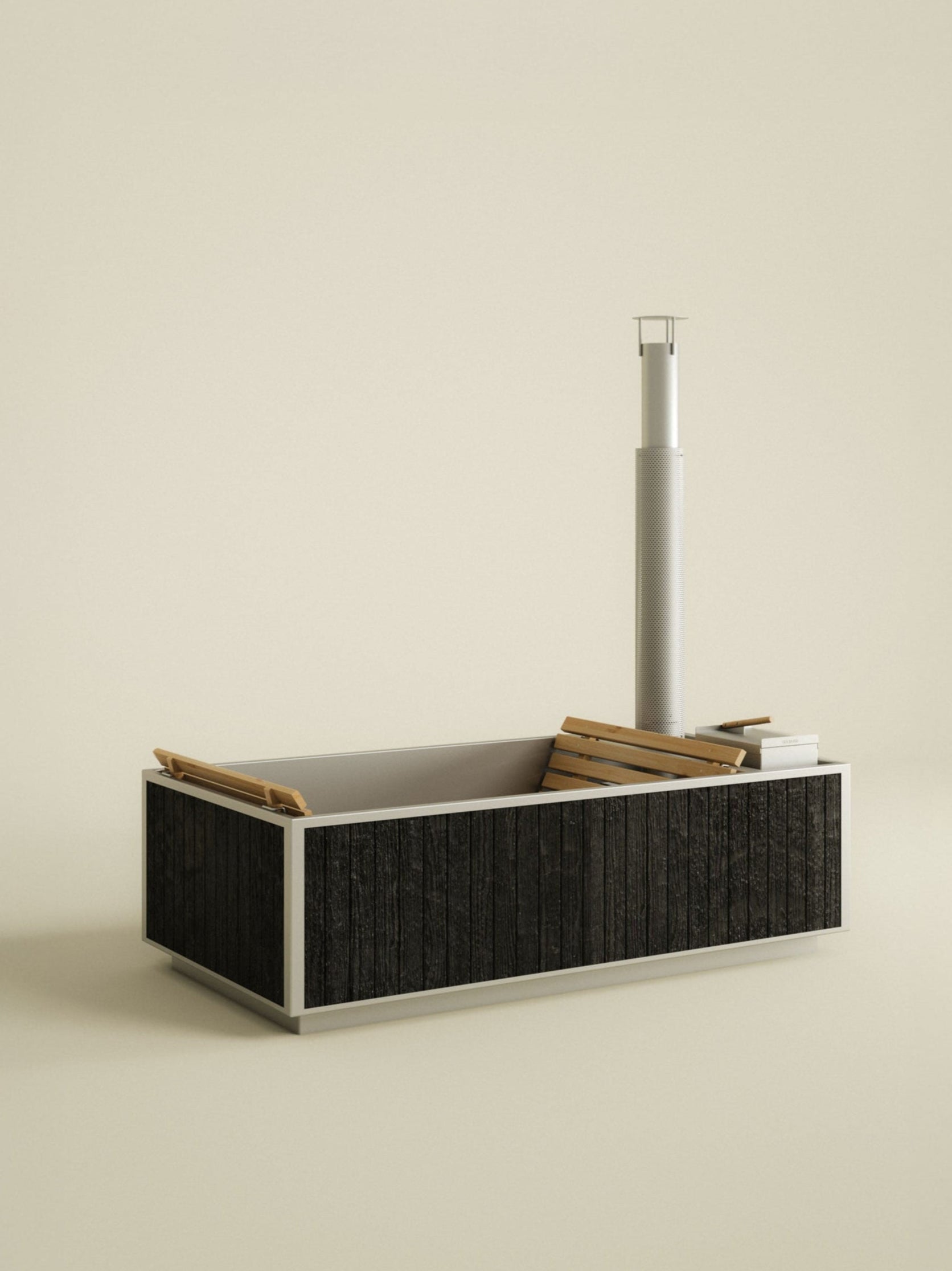 Japanese wood fired hot tub