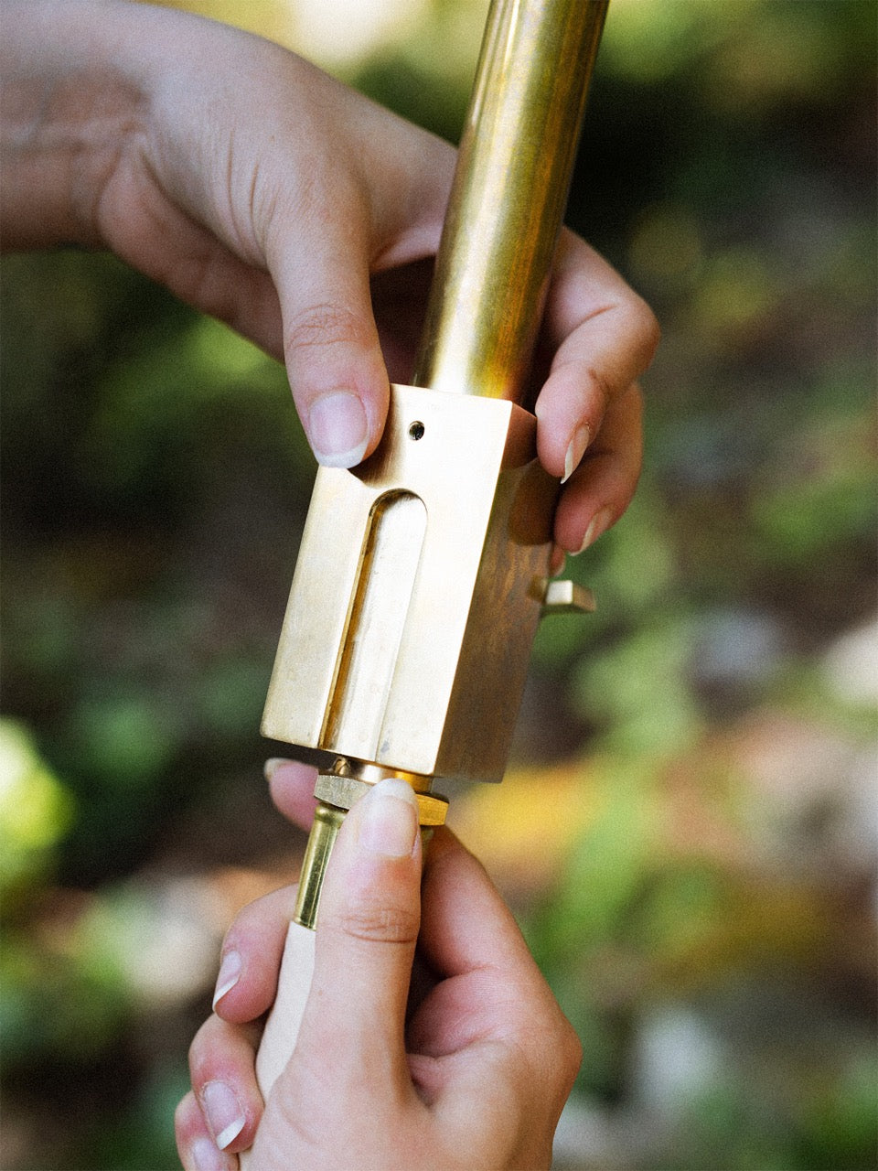 outdoor faucet attaches to garden hose