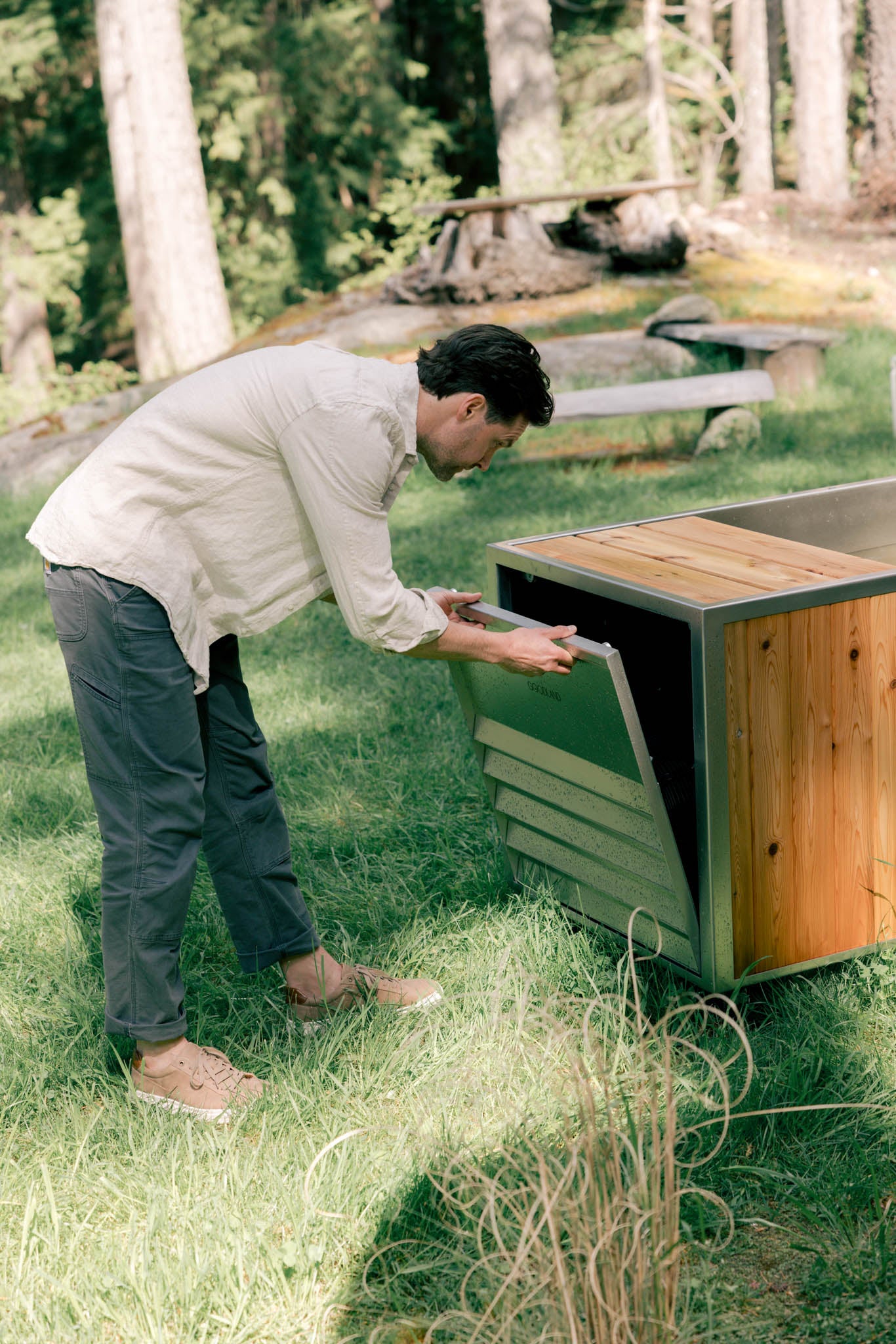 Stainless Steel Cold Tub - removable vent