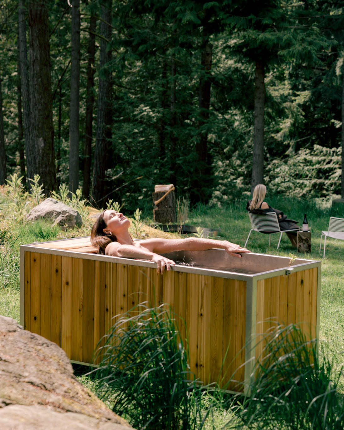 Cold Tub - cedar and stainless steel