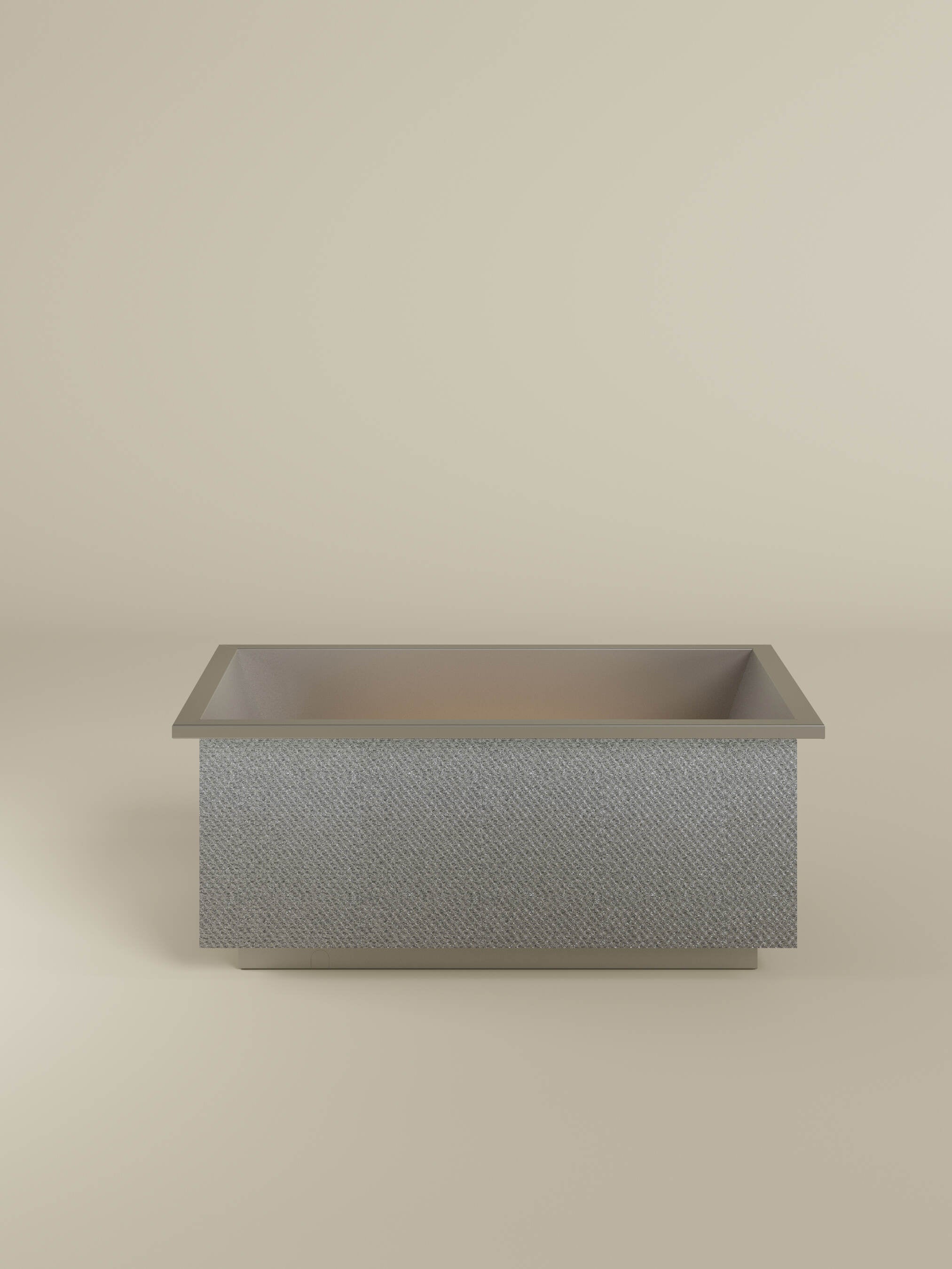 drop in tub made of stainless steel