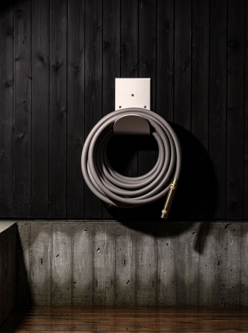 100 ft garden hose in grey