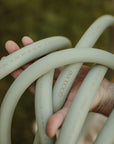 Aesthetic garden hose in matte green