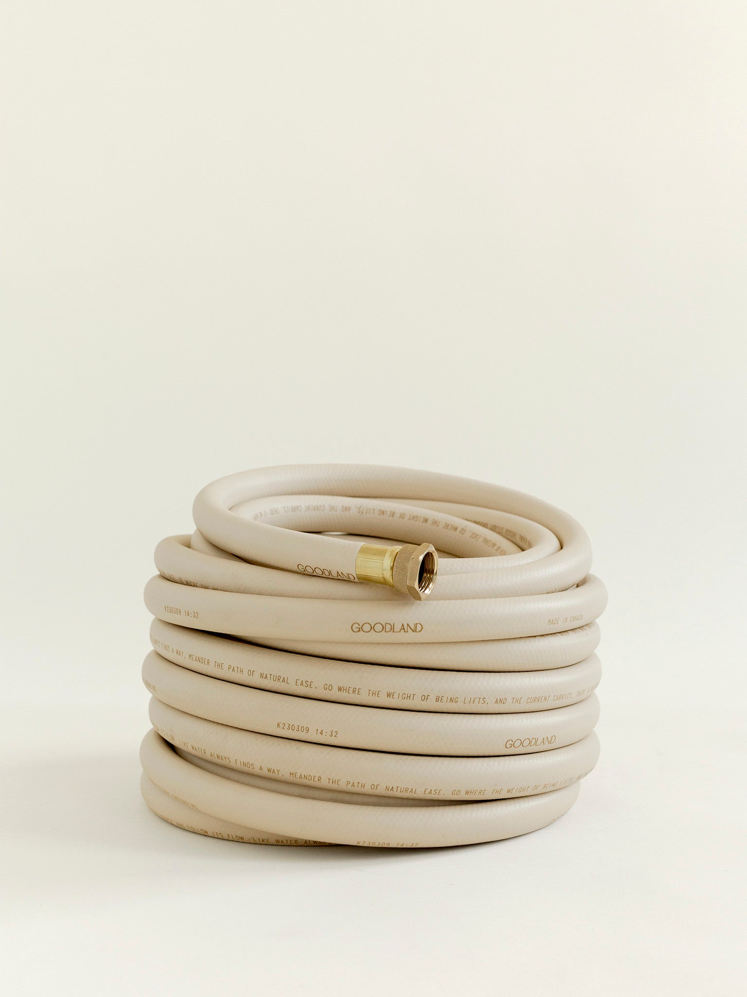 tan garden hose