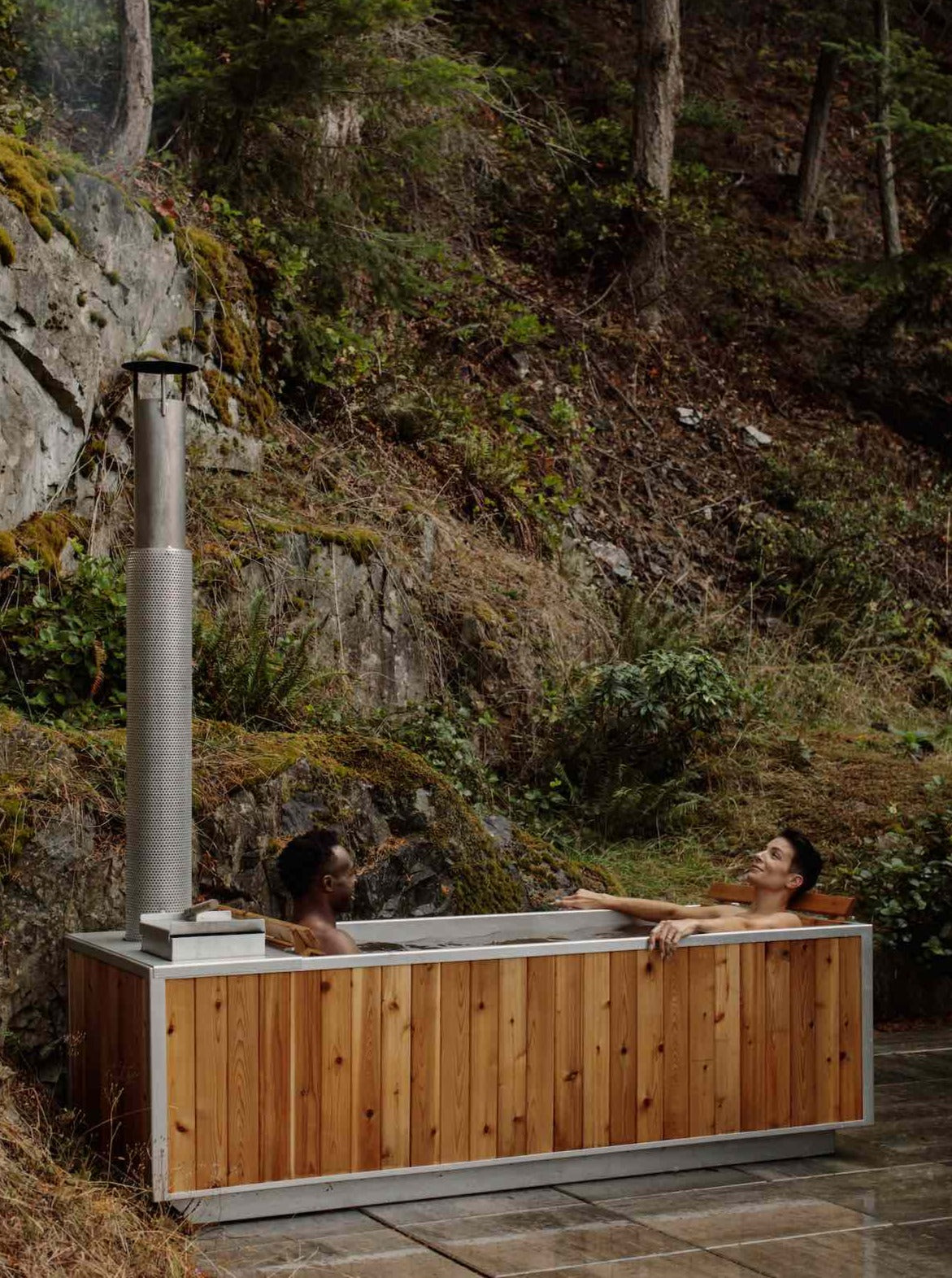 small wood burning hot tub