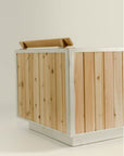 aluminum and cedar hot tub detail 