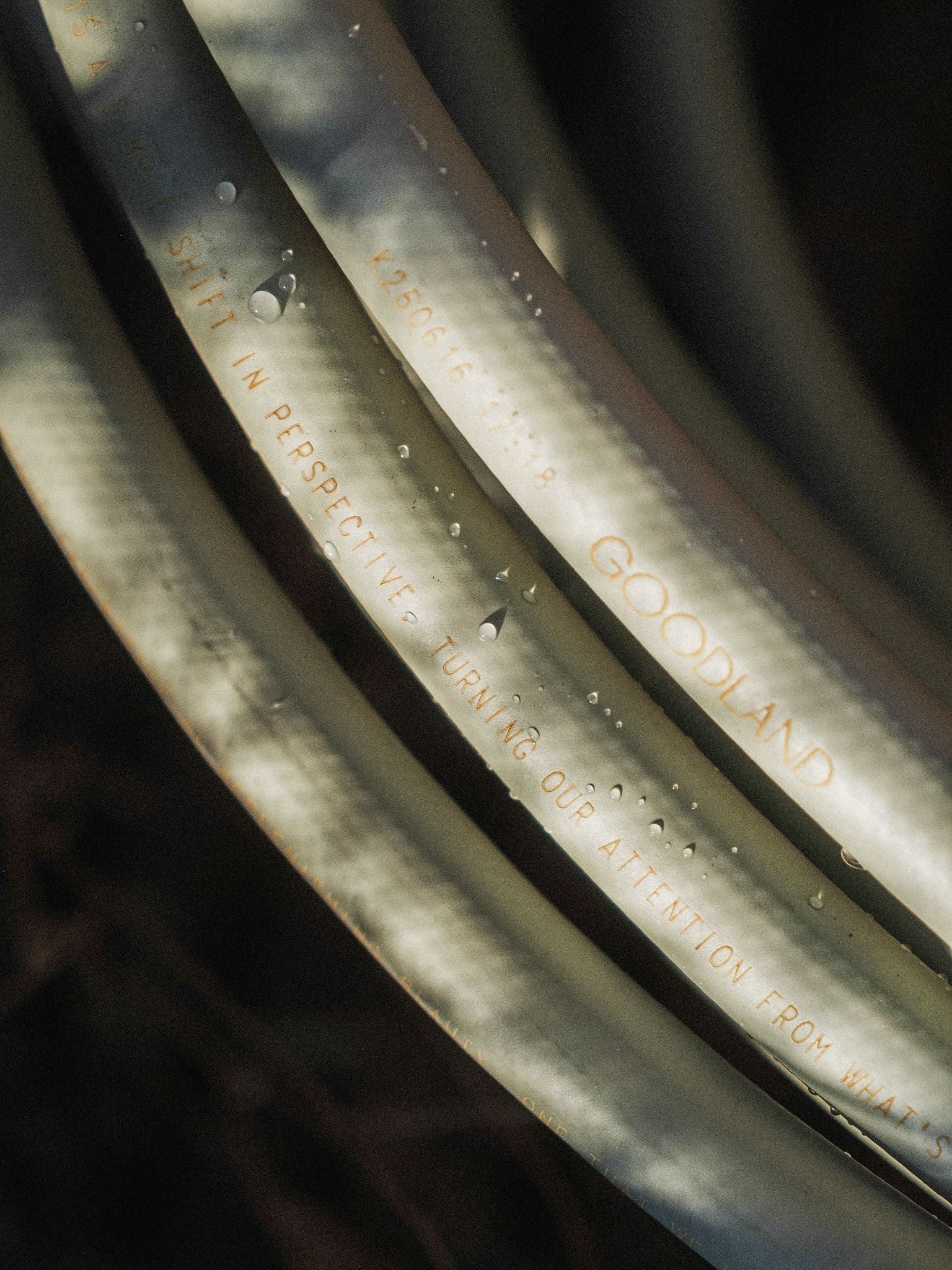 matte green garden hose