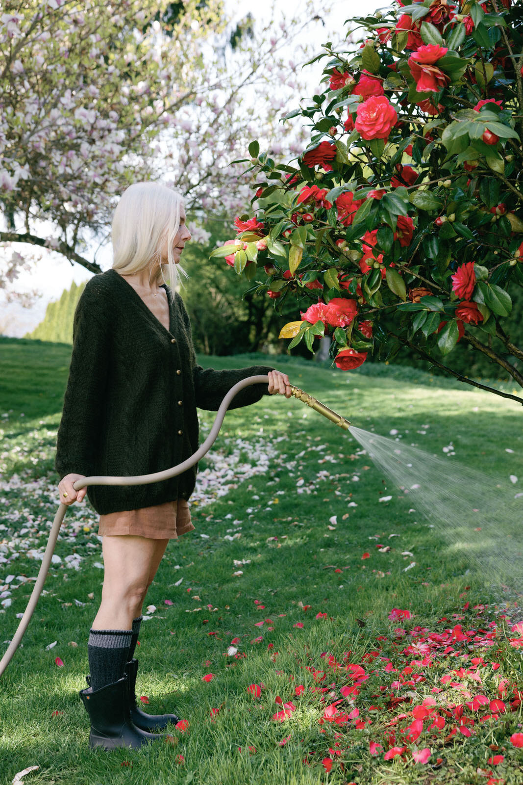 garden hose in grey