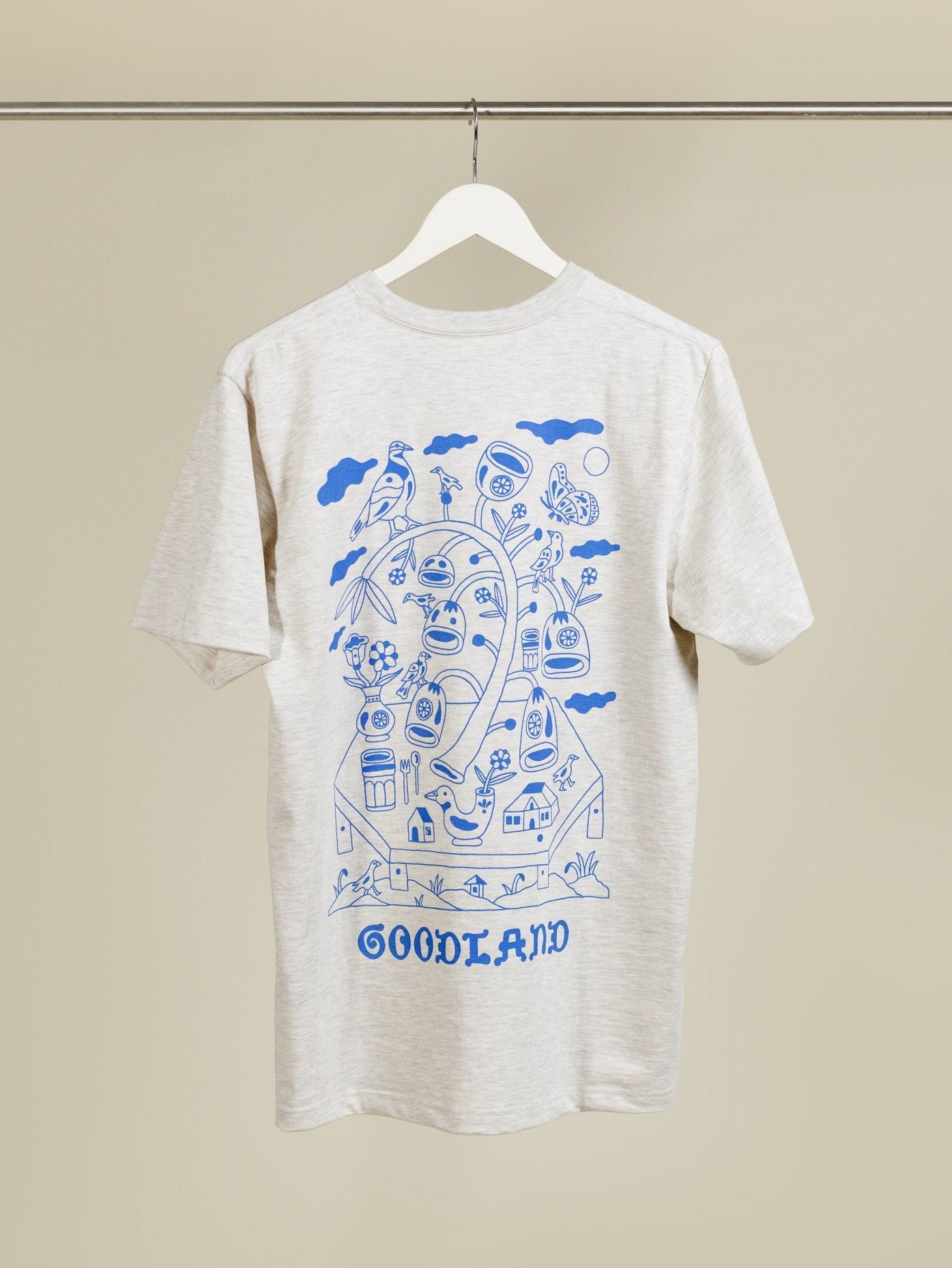 Cotton GOODLAND Tablescape T-shirt in collaboration with Jacco Bunt