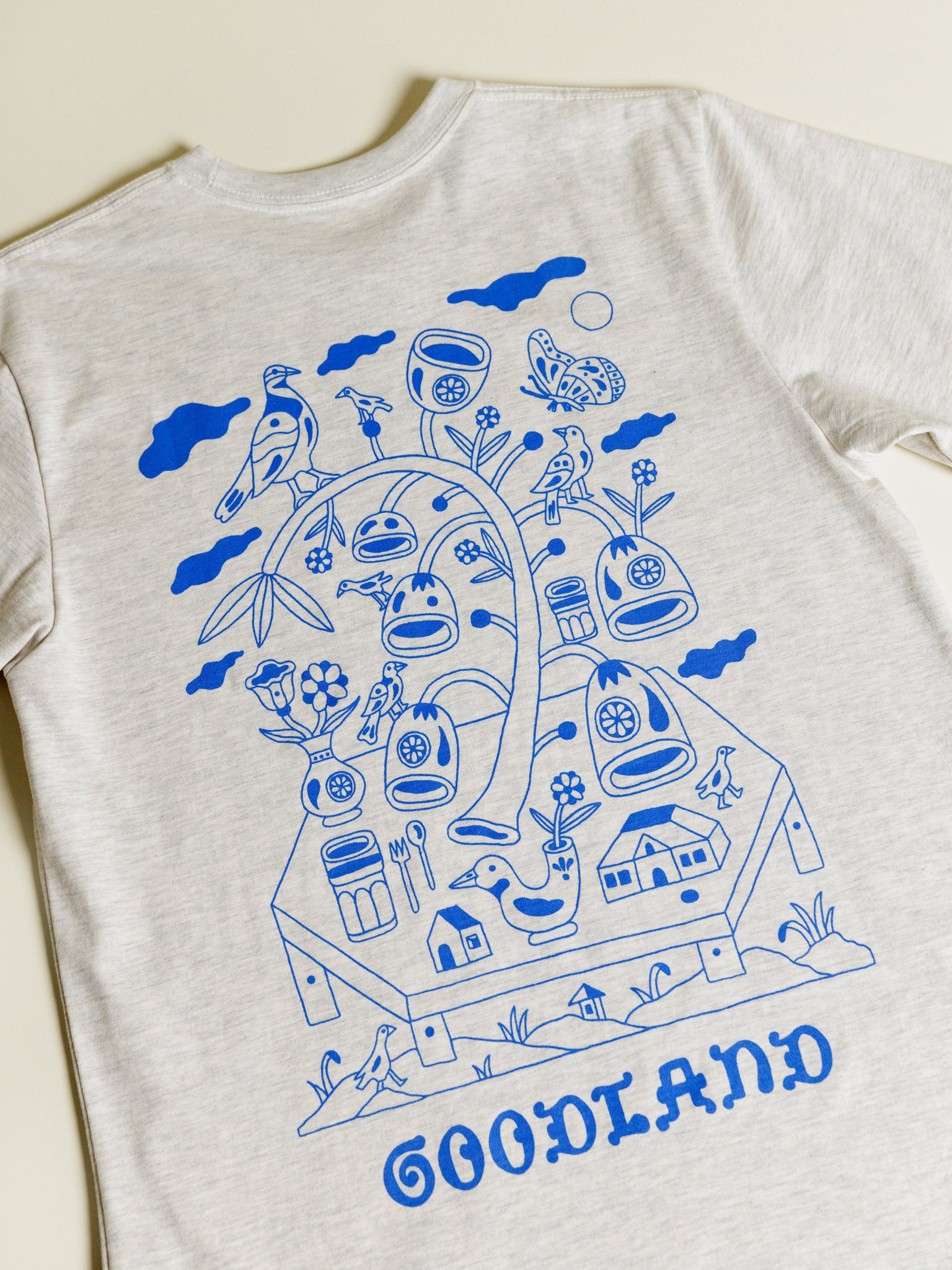 GOODLAND T shirt with illustration by artist Jacco Bunt