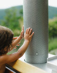 child-safe chimney on wood fired hot tub
