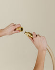 brass quick connect set for garden hose