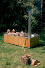 Wood Burning Hot Tub with 4 people #color_natural_cedar