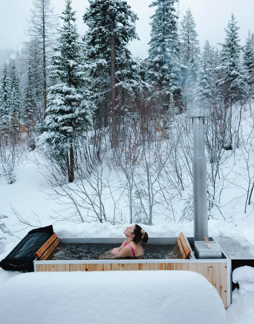 Alex Strohl Instagram - wood burning hot tub