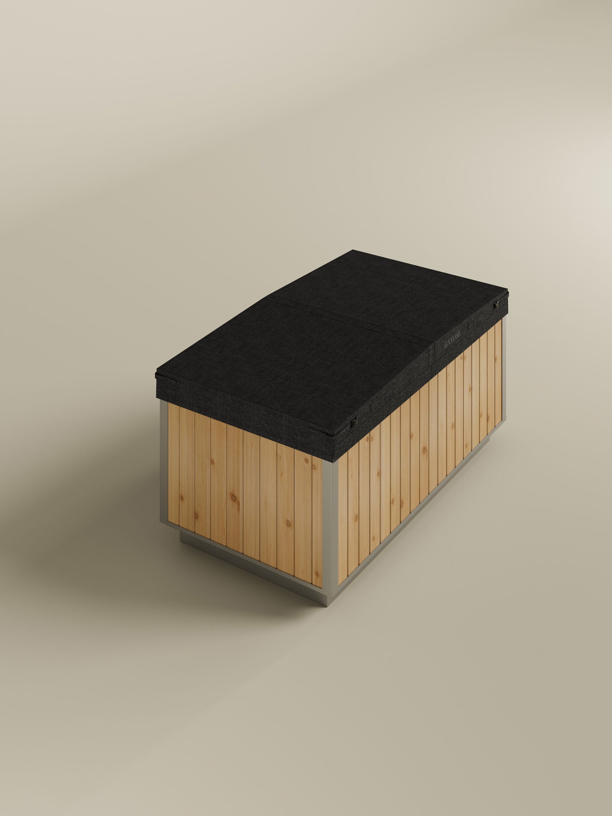 outdoor tub and insulated cover 