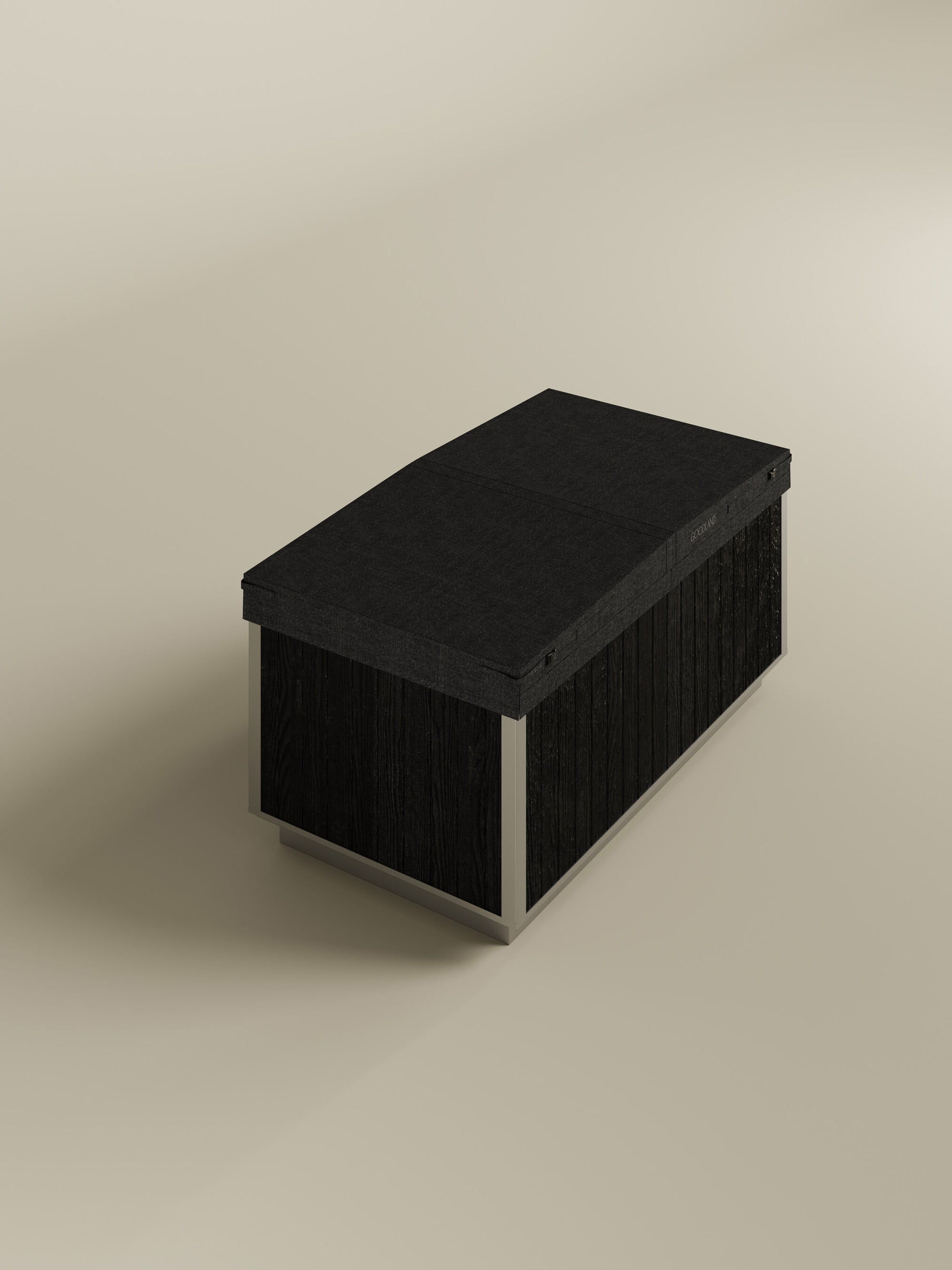 freestanding soaking tub in black  