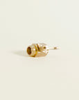 Brass shut off valve for garden hose