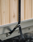 easy to adjust cam straps with stainless steel