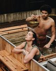 bath ritual with hand shower