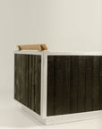 black wood fired hot tub - detail 
