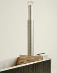 wood fired hot tub chimney with safety guard 