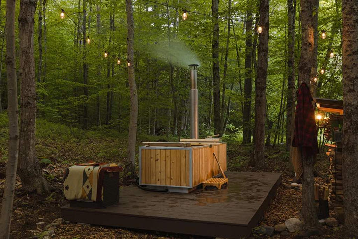 Tanglebloom cabin rental with wood burning hot tub