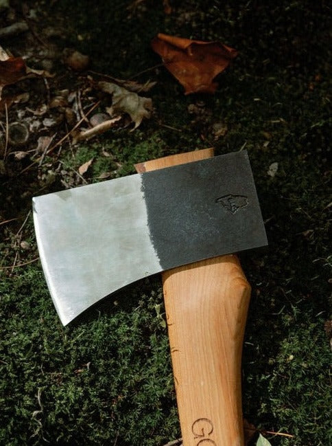 Kings County Tools Japanese Kindling Hand Axe | Bearded Axe Woodworking  Tool | Wood Splitting Froe | 4-1/2” Steel Blade | Hardwood Handle | Camping