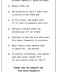 wood burning hot tub heating instructions